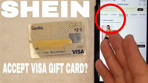 Does Shein Accept Visa Gift Cards